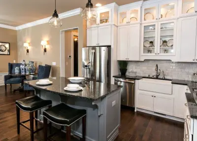 Monochrome Kitchens — Kitchen Remodeling project by Corvin's Floor Coverings & Cabinetry