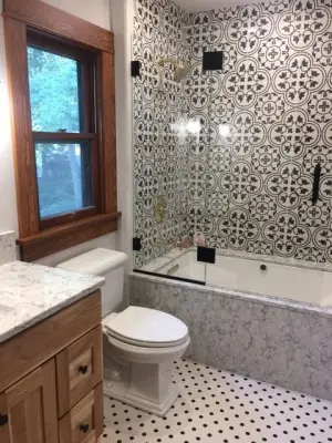 Daring Bathroom Renovation — Kitchen Remodeling project by Studio H2O/PSC Distribution