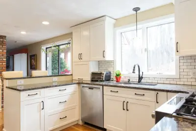 Boxborough Modern Kitchen 2015 — Kitchen Remodeling project by Dawn Willis, Great Spaces Inc.