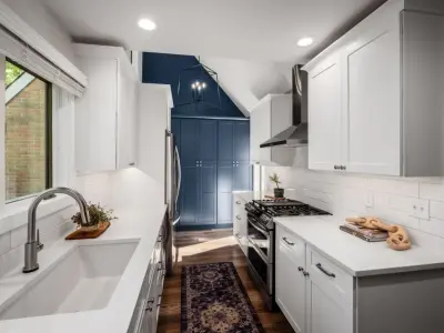 Luminous and Spacious Galley Kitchen — Kitchen Remodeling project by Residence Design Build Remodel