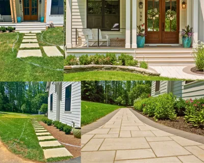 Walkways — Landscape Construction project by Hometown Landscape & Lawn Service