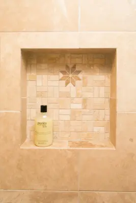 Sophisticated Cardiff Master Bathroom — Kitchen Remodeling project by La Costa Cabinets & Design