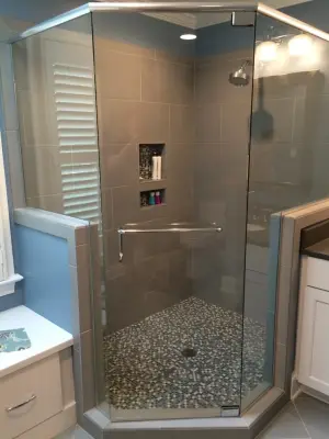 Cary Main Bathroom — Kitchen Remodeling project by Kitchens By Amy