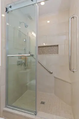 Chappaqua second floor restroom — Kitchen Remodeling project by DreamStyle Kitchens & Baths, LLC