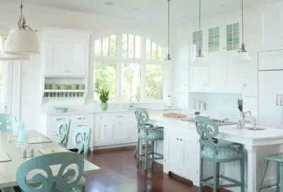 Charleston Elegant White Kitchen and Bathroom — Kitchen Remodeling project by StoneWorks, Inc.