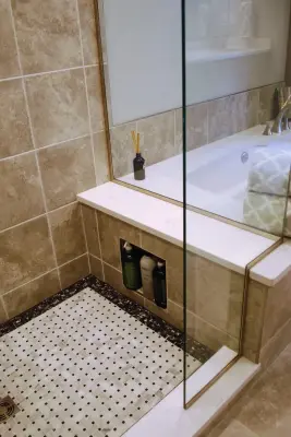 Enchanting Hudson Primary Bathroom — Kitchen Remodeling project by Kitchen And Bath Etc.