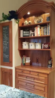 Cherry Timber and Azure Stone — Kitchen Remodeling project by Dimensions In Wood Inc