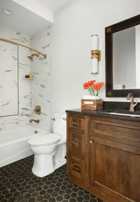 Timeless Bathroom Renovation — Kitchen Remodeling project by Crystal Kitchen + Bath
