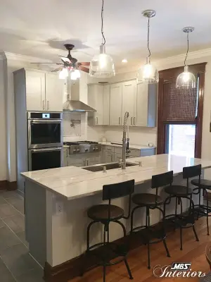 Sleek and Fresh Gray Kitchen — Kitchen Remodeling project by MBS Interiors