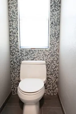 Beach-Themed Bathroom — Kitchen Remodeling project by La Costa Cabinets & Design