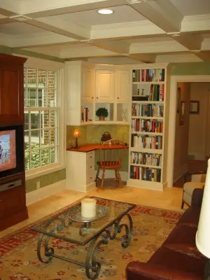 Coffered Living Area — Kitchen Remodeling project by Crystal Kitchen + Bath