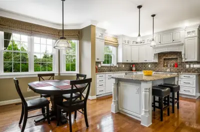 Collegeville PA Traditional Kitchen at White Island — Kitchen Remodeling project by Main Line Kitchen Design