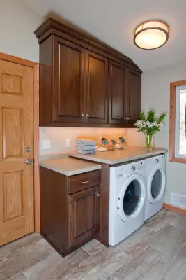 Space-Saving Laundry — Kitchen Remodeling project by Crystal Kitchen + Bath