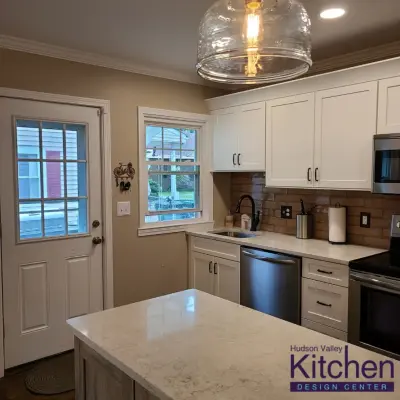 Minimalist Neutral Kitchen — Kitchen Remodeling project by Hudson Valley Kitchen Design Center