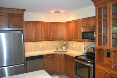 Elegant Small Kitchen in a Condominium — Kitchen Remodeling project by Chester County Kitchen & Bath