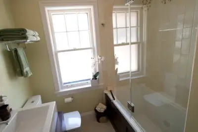Modern Bathroom in Oak Park — Kitchen Remodeling project by Denise Hauser Design Co.