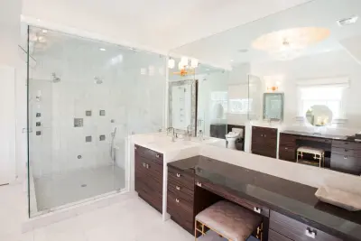 Modern Bathroom Crisp Whites — Kitchen Remodeling project by Kitchen & Bath Concepts