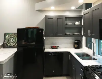 Modern Grey Kitchen — Kitchen Remodeling project by MBS Interiors