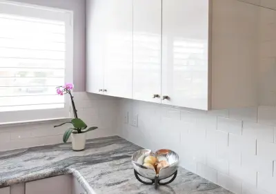 Modern Kitchen with White Laminate Cabinetry — Kitchen Remodeling project by Main Line Kitchen Design