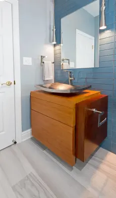 Modern Powder Room — Kitchen Remodeling project by Notion, LLC