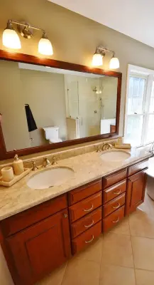 West Chester Corner Shower Bath — Kitchen Remodeling project by Chester County Kitchen & Bath