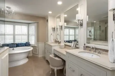 Arlington Oaks Court Primary Bathroom — Kitchen Remodeling project by Detailed Designs By Denise