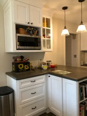 Warm Cottage Culinary Space — Kitchen Remodeling project by Lynne Gushee Designs