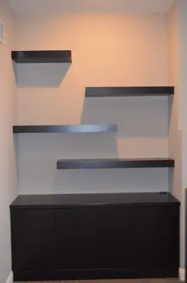Contemporary Lounge Space by Mark Hall Cabinetry