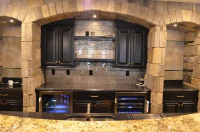 Countryside Stone Kitchen — Kitchen Remodeling project by Mark Hall Cabinetry