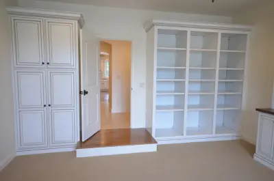 Light-Colored Home Office — Kitchen Remodeling project by Mark Hall Cabinetry