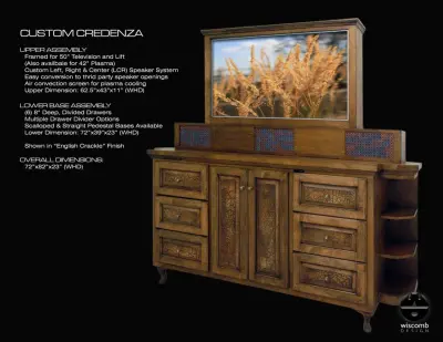 Bespoke Credenza — Kitchen Remodeling project by Wiscomb Design, LLC.