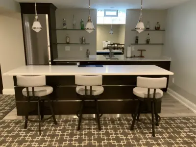 Bespoke Home Bar — Kitchen Remodeling project by Bella Casa LLC