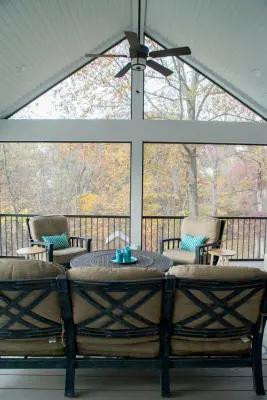 Azek Deck and Kitchen Screen Porch — Design-Build Services project by Kliethermes Homes & Remodeling