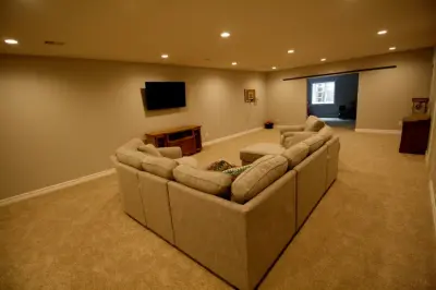 Casual Farmhouse Basement Renovation — Design-Build Services project by RL Rider Remodeling