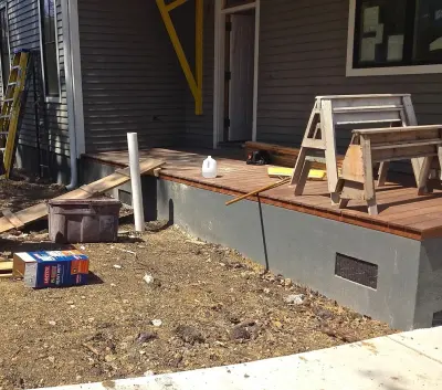 Before versus After — Design-Build Services project by Yarrow Landscaping