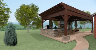 Bellettini Al Fresco Kitchen — Design-Build Services project by Herndon Construction Inc.