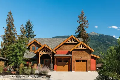 Revelstoke Timber Frame Home in British Columbia — Design-Build Services project by Riverbend Timber Framing
