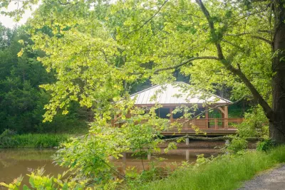 Cedar Lake Pavilion — Design-Build Services project by Homestead Timber Frames