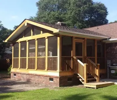 Cedar Enclosed Porch — Design-Build Services project by Brace Builders LLC