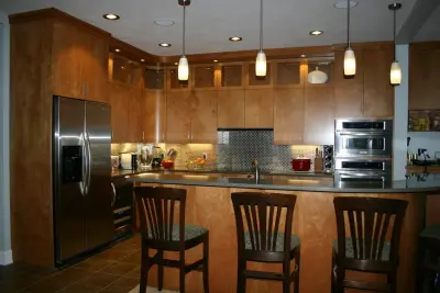 Modern Kitchen and Bathroom — Design-Build Services project by Zalewski Associates Inc.