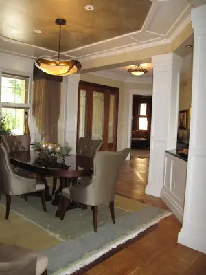 Family and Dining Rooms in Craftsman Style — Design-Build Services project by Trinity Design & Remodel