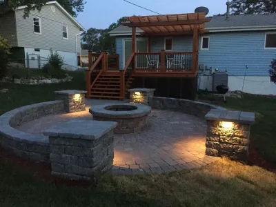 Patio & Sitting Area — Landscape Construction project by Flash-N-Reds Inc