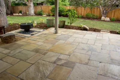 Hammond_Dimensional Patio — Landscape Construction project by Flatiron Earthworks LLC in Boulder