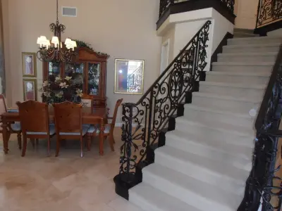 French-Inspired Staircase Railing — Design-Build Services project by Naddour's Custom Metalworks/Baltic Iron Doors