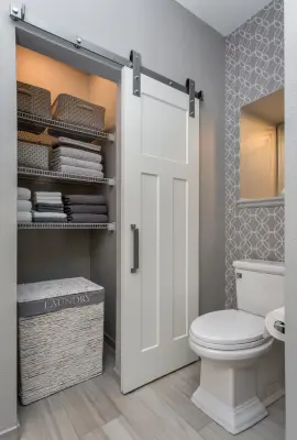 Unified Elegance: The Glam Bath's Spatial Transformation — Design-Build Services project by Red House Remodeling