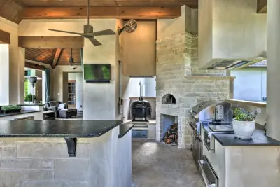 Gourmet Outdoor Cooking Area — Design-Build Services project by Fred Parker Company, Inc.