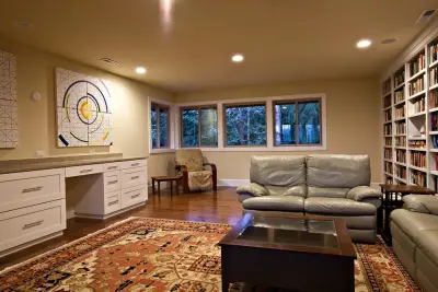 Integrated Aesthetic - Home Office/Library Enhancement — Design-Build Services project by THE Remodel Group