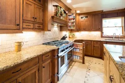 Custom Cabinetry Kitchen Renovation in Country Log Home — Design-Build Services project by Trinity Design & Remodel