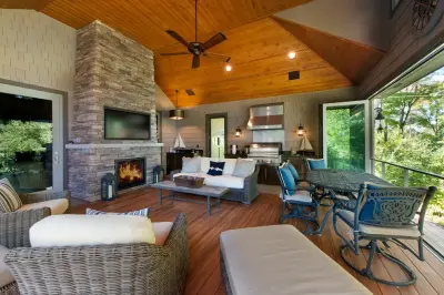 Indoor/Outdoor Retreat — Design-Build Services project by EdgeWork Design Build