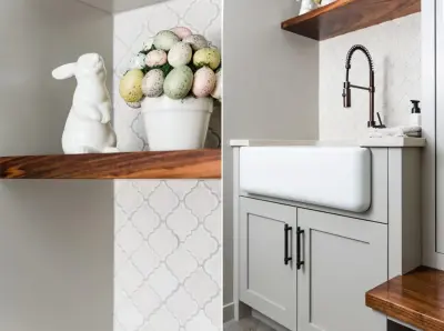Mudroom at Island Lake — Design-Build Services project by Labra Design Build